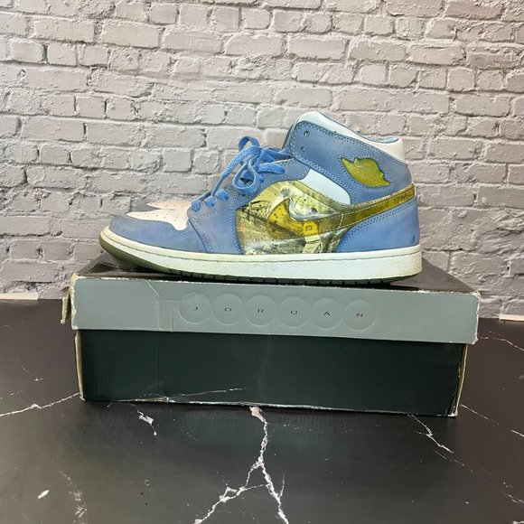 Size 10.5 - Jordan 1 Retro Alpha White University Blue (2007) - Picture 2 of 7